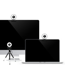 Internetinė kamera LogiLink Webcam FHD 76° su dviem mikrofonais, automatinis žiedinis apšvietimas, trikojis Internetinė kamera LogiLink Webcam FHD 76° su dviem mikrofonais, automatinis žiedinis apšvietimas, trikojis