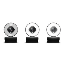 Internetinė kamera LogiLink Webcam FHD 76° su dviem mikrofonais, automatinis žiedinis apšvietimas, trikojis Internetinė kamera LogiLink Webcam FHD 76° su dviem mikrofonais, automatinis žiedinis apšvietimas, trikojis