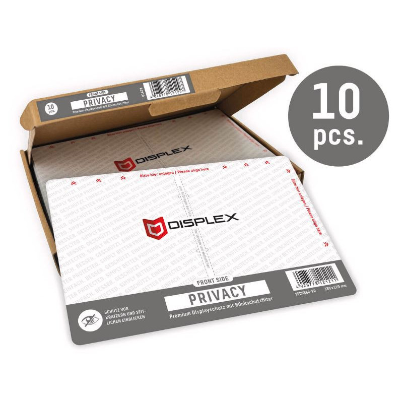 DISPLEX Screen Protector PRO Cut Privacy 7" 10 pcs.