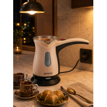 Brock ECP 106 turkiškas kavos virimo aparatas 0,5L 500W, kreminės / juodos spalvos Brock ECP 106 turkiškas kavos virimo aparatas 0,5L 500W, kreminės / juodos spalvos