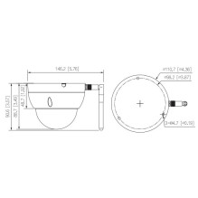 Dahua IPC-HDBW1430DE-SW-02 IP tinklo kamera Dahua IPC-HDBW1430DE-SW-02 IP tinklo kamera