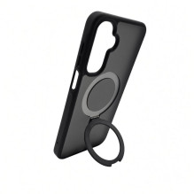 Evelatus Samsung Galaxy A17 4G / A17 5G Shield Case With MagSafe &amp; Stand Matte Ring Black