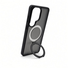 Evelatus Samsung Galaxy S26 Ultra Shield Case With MagSafe &amp; Stand Matte Ring Black