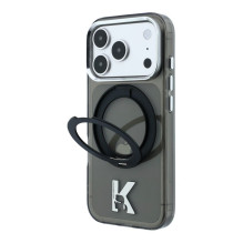 Karl Lagerfeld Apple iPhone 18 Pro Max HC MagSafe IML Ring Stand 360 Kameo Metal Black Karl Lagerfeld Apple iPhone 18 Pro Max HC MagSafe IML Ring Stand 360 Kameo Metal Black