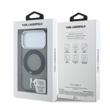 Karl Lagerfeld Apple iPhone 18 Pro Max HC MagSafe IML Ring Stand 360 Kameo Metal Black Karl Lagerfeld Apple iPhone 18 Pro Max HC MagSafe IML Ring Stand 360 Kameo Metal Black
