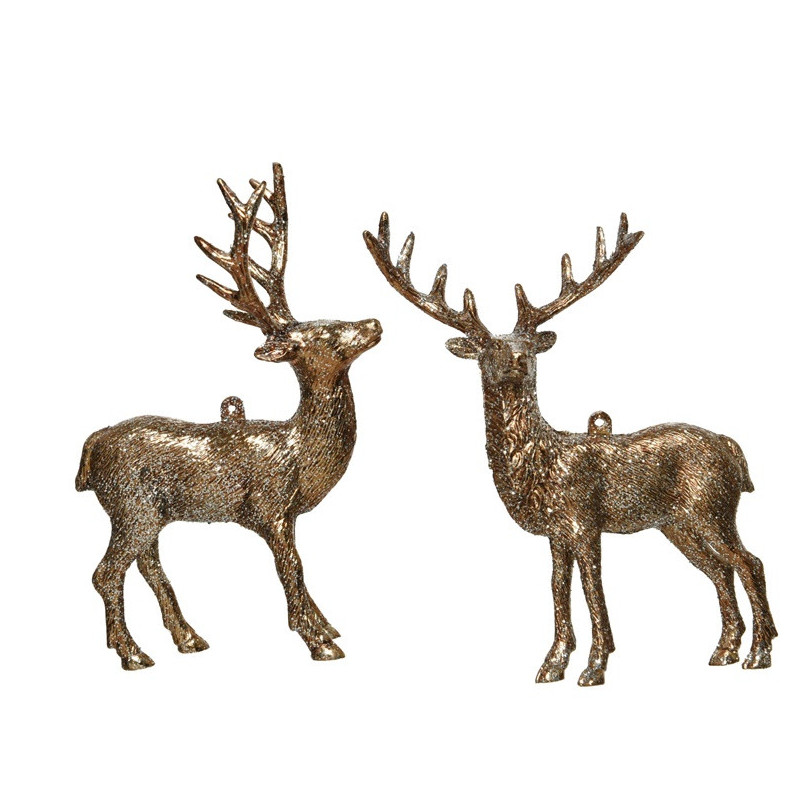 Eglutės žaisliukas Decoris Deer, bronzos, plastikas / metalas
