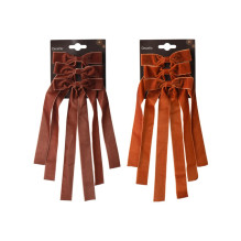 Christmas Tree toy Decoris Bow, brown, 3 pcs