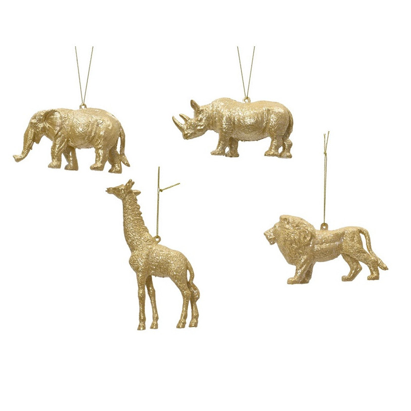 Eglutės žaisliukas Decoris Animals, aukso