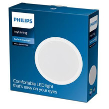 Paviršinė LED panelė lubų Philips Meson, 4000K, LED, baltas