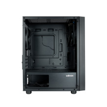 Zalman T3 PLUS, mATX Mini Tower PC Case, Black Fan x2