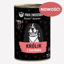 PAKA ZWIERZAKA Seventh Heaven Rabbit with blueberries Mono - wet dog food - 400g