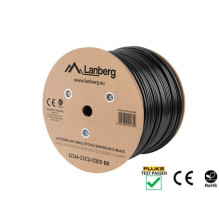 Lanberg LCU6-21CU-0305-BK tinklo kabelis, juodas, 305 m, Cat6 U / UTP (UTP), skirtas lauko sąlygoms Lanberg LCU6-21CU-0305-BK tinklo kabelis, juodas, 305 m, Cat6 U / UTP (UTP), skirtas lauko sąlygoms