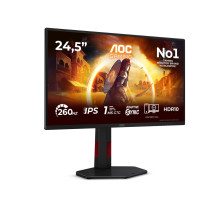 AOC G4 25G4ZR kompiuterio monitorius 62,2 cm (24,5") 1920 x 1080 pikselių LCD juodas, Red