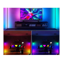 LED RGB Floor lamp corner 1.5m (210 modes) + Remote control + APP LED RGB Floor lamp corner 1.5m (210 modes) + Remote control + APP