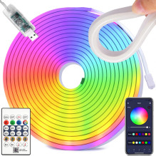RGB Neon LED strip (5m) +...