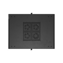 19" 18U 600 × 800 BLACK FLOOR-STANDING RACK CABINET WITH PERFORATED DOOR, LANBERG (FLAT PACK)