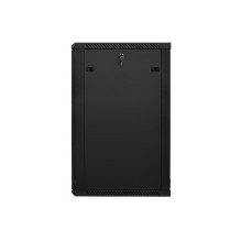 Lanberg wall-mounted installation rack cabinet 19'' 22U 600x600mm black (glass door) Lanberg wall-mounted installation rack cabinet 19'' 22U 600x600mm black (glass door)