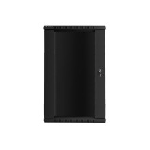 Lanberg wall-mounted installation rack cabinet 19'' 22U 600x600mm black (glass door) Lanberg wall-mounted installation rack cabinet 19'' 22U 600x600mm black (glass door)