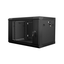 Lanberg 19' sieninė rack spintelė 6U 600x450, juoda WF01-6406-10B Lanberg 19' sieninė rack spintelė 6U 600x450, juoda WF01-6406-10B