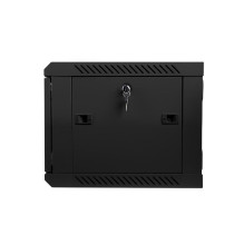 Lanberg 19' sieninė rack spintelė 6U 600x450, juoda WF01-6406-10B Lanberg 19' sieninė rack spintelė 6U 600x450, juoda WF01-6406-10B