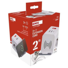 EXTENSION 2 SOCKETS WHITE 2XUSB-A+C 2M EXTENSION 2 SOCKETS WHITE 2XUSB-A+C 2M