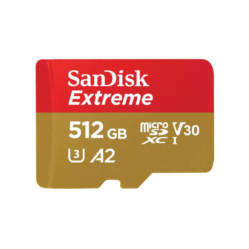 SanDisk Extreme Go A2 U3 V30 microSD microSDXC 512GB
