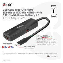 CLUB3D CAC-1588 video cable adapter CLUB3D CAC-1588 video cable adapter