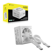 CORSAIR RMe White Series (3rd Gen), RM1000e ThermalProtect White, 1000 Watt CORSAIR RMe White Series (3rd Gen), RM1000e ThermalProtect White, 1000 Watt