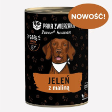 PAKA ZWIERZAKA Seventh Heaven Venison with raspberries Mono - wet dog food - 400g PAKA ZWIERZAKA Seventh Heaven Venison with raspberries Mono - wet dog food - 400g