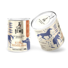 BEMO Koń by siemię uśmiał Mono - wet dog food - 400g