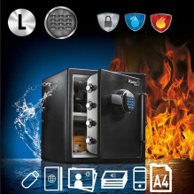 MASTER LOCK Fireproof document box cash box 10 liters MASTER LOCK Fireproof document box cash box 10 liters