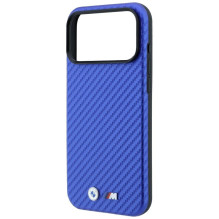 BMW case for IPHONE 18 Pro / 17 Pro compatible with MagSafe (Carbon Metal Logo) blue BMW case for IPHONE 18 Pro / 17 Pro compatible with MagSafe (Carbon Metal Logo) blue