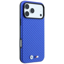 BMW case for IPHONE 18 Pro / 17 Pro compatible with MagSafe (Carbon Metal Logo) blue BMW case for IPHONE 18 Pro / 17 Pro compatible with MagSafe (Carbon Metal Logo) blue