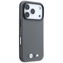 BMW case for IPHONE 18 Pro Max / 17 Pro Max compatible with MagSafe (Carbon Metal Logo) grey BMW case for IPHONE 18 Pro Max / 17 Pro Max compatible with MagSafe (Carbon Metal Logo) grey