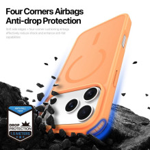 DUX DUCIS dėklas YIND, suderinamas su „MagSafe“, skirtas „iPhone 18 Pro / 17 Pro“ (atviro žiedo versija), oranžinis DUX DUCIS dėklas YIND, suderinamas su „MagSafe“, skirtas „iPhone 18 Pro / 17 Pro“ (atviro žiedo versija), oranžinis