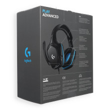 Wired headphones Jack 3,5 mm with microphone Logitech G432 black