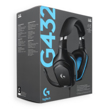 Wired headphones Jack 3,5 mm with microphone Logitech G432 black