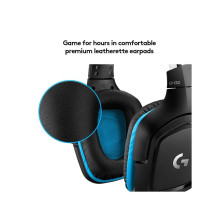Wired headphones Jack 3,5 mm with microphone Logitech G432 black