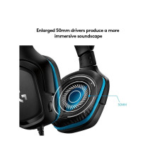 Wired headphones Jack 3,5 mm with microphone Logitech G432 black