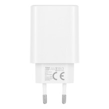 Telefono įkroviklis Blue Star USB C QC4.0 PD 3A 35W + laidas USB C į USB C TFB-TC-25WPD baltas Telefono įkroviklis Blue Star USB C QC4.0 PD 3A 35W + laidas USB C į USB C TFB-TC-25WPD baltas