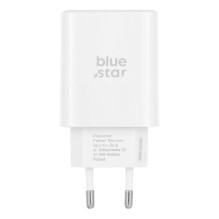 Telefono įkroviklis Blue Star USB C QC4.0 PD 3A 35W + laidas USB C į USB C TFB-TC-25WPD baltas Telefono įkroviklis Blue Star USB C QC4.0 PD 3A 35W + laidas USB C į USB C TFB-TC-25WPD baltas