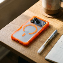 Case for iPhone 18 Pro / 17 Pro Forcell F-Protect BumperX Premium compatible with MagSafe orange Case for iPhone 18 Pro / 17 Pro Forcell F-Protect BumperX Premium compatible with MagSafe orange