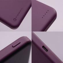Su „MagSafe“ suderinama išorinė baterija Forcell F-Energy Slim F5K9 QC4.0 PD3.0 15W 5000 mAh vyšnių spalvos Su „MagSafe“ suderinama išorinė baterija Forcell F-Energy Slim F5K9 QC4.0 PD3.0 15W 5000 mAh vyšnių spalvos