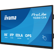 Monitors iiyama 86"W IFP 40 punktu saistīts PureTouch IR 2,17 m (85,6") Wi-Fi 4K Ultra HD skārienekrāns Iebūvē