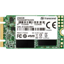 SSD 256GB Transcend M.2 MTS430S (M.2 2242) 3D NAND, SATA3 SSD 256GB Transcend M.2 MTS430S (M.2 2242) 3D NAND, SATA3