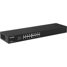 Tenda TEG1016G 16 prievadų gigabitinis jungiklis, 16x 10 / 100 / 1000 Mb / s, be ventiliatoriaus, MAC 8K, sieninis ir įr Tenda TEG1016G 16 prievadų gigabitinis jungiklis, 16x 10 / 100 / 1000 Mb / s, be ventiliatoriaus, MAC 8K, sieninis ir įr