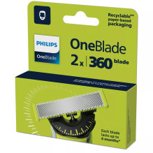 „Philips Norelco OneBlade OneBlade 360 QP420/50“ keičiami peiliukai, 2 vnt. pakuotėje „Philips Norelco OneBlade OneBlade 360 QP420/50“ keičiami peiliukai, 2 vnt. pakuotėje