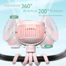 Momcozy portable stroller fan, pink Momcozy portable stroller fan, pink