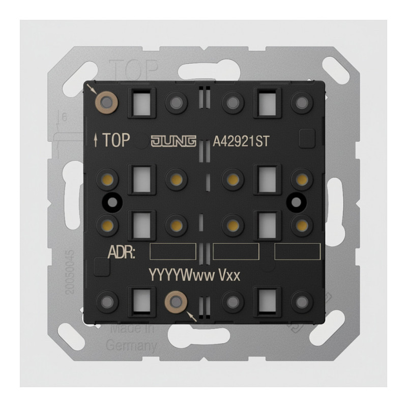 Jung LS 4292 1ST KNX pushbutton module universal, 2-fold, F40, Secure, LS series