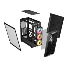 „Corsair 3200D RS ARGB“ vidutinio dydžio bokšto tipo juodas korpusas